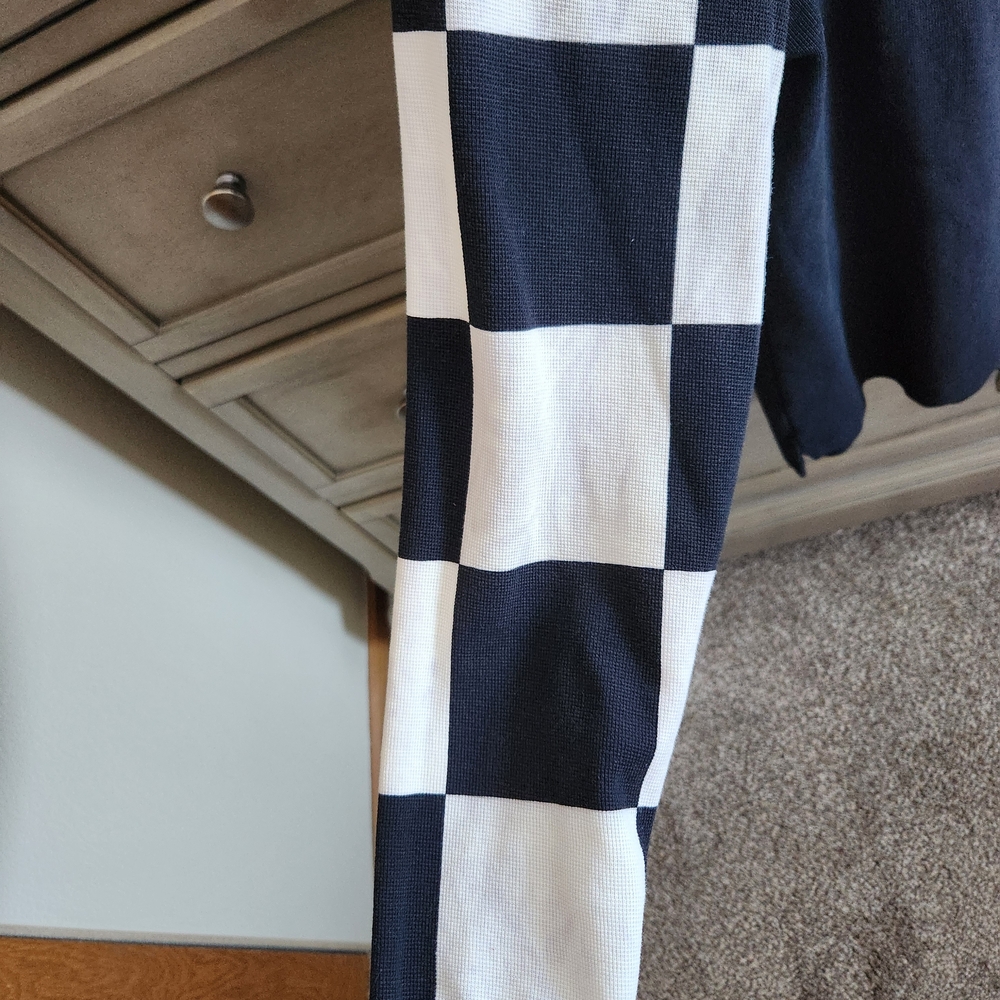 Triumph Motorcycle Navy and White Long Sleeve Shirt - Picture 5 of 9